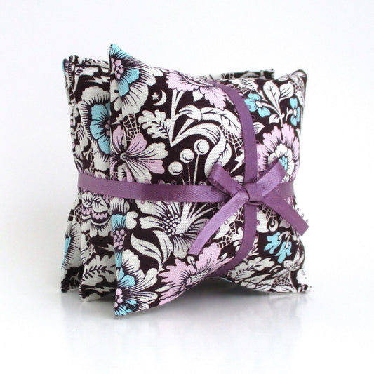 Lavender Sachets, Art Deco Style with Tiny Skulls