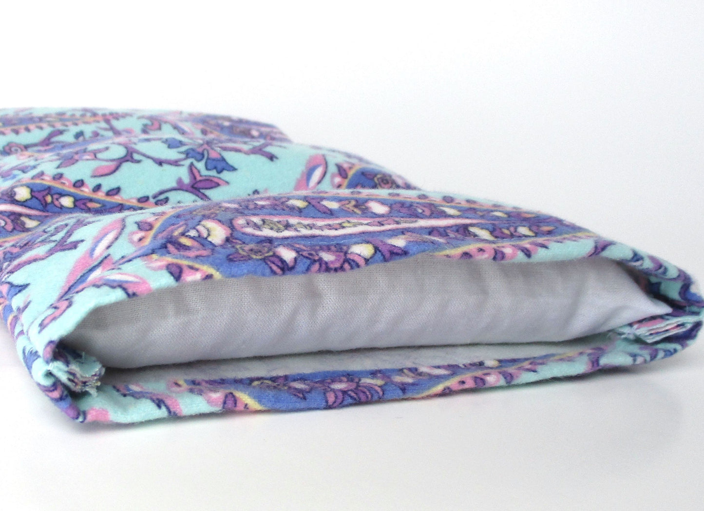 Persian Garden Microwavable Therapy Pack, Washable Flannel Cover, 12 by 7 inches