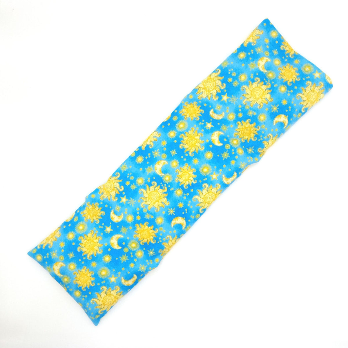 Large Microwavable Neck & Shoulder Wrap, Celestial Flannel Rice Pack, Removable Washable Cover, Hot & Cold Therapy, Handmade Self-Care Gift