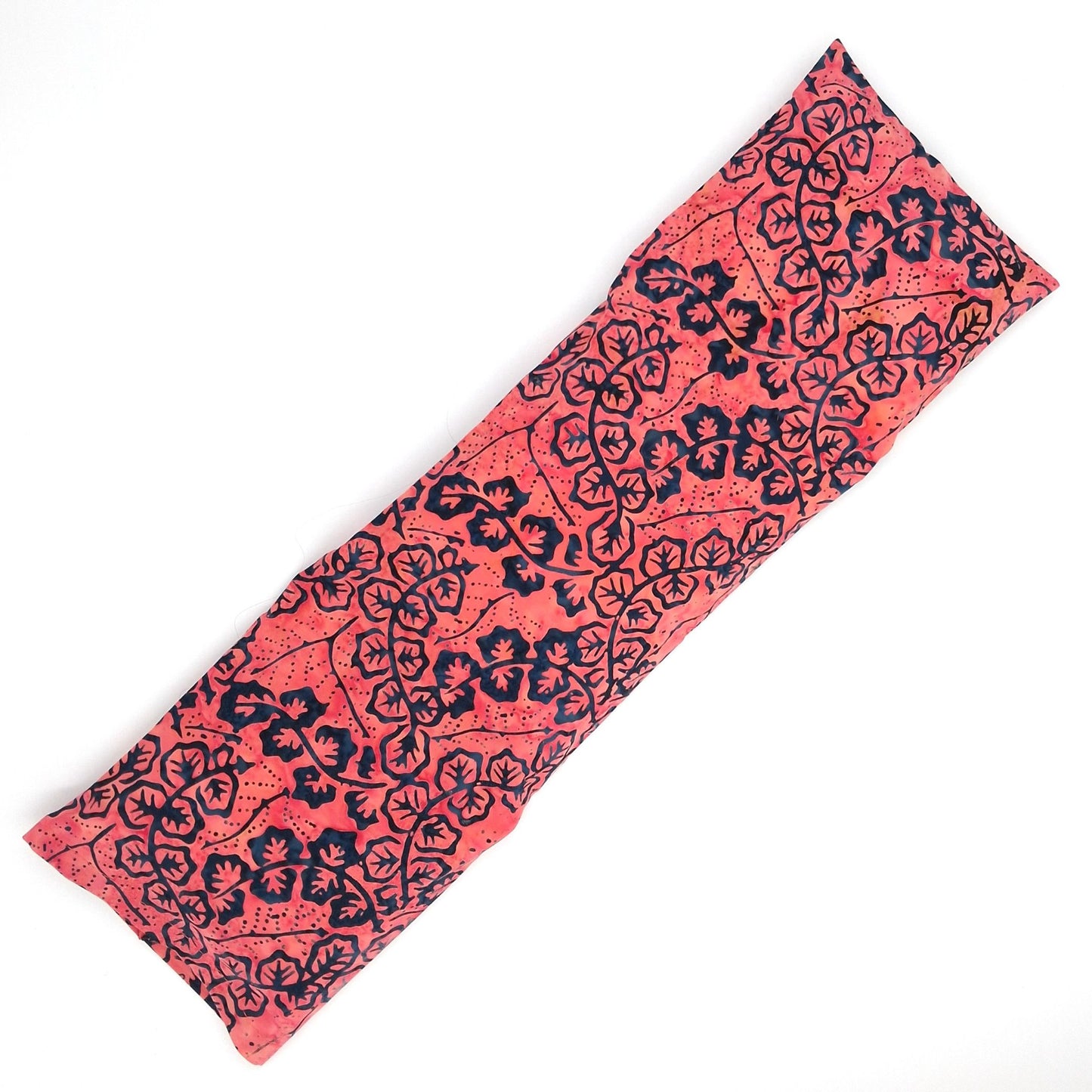 Large Microwavable Neck & Shoulder Wrap, Batik Cotton Rice Pack, Removable Washable Cover, Hot & Cold Therapy, Handmade Self-Care Gift