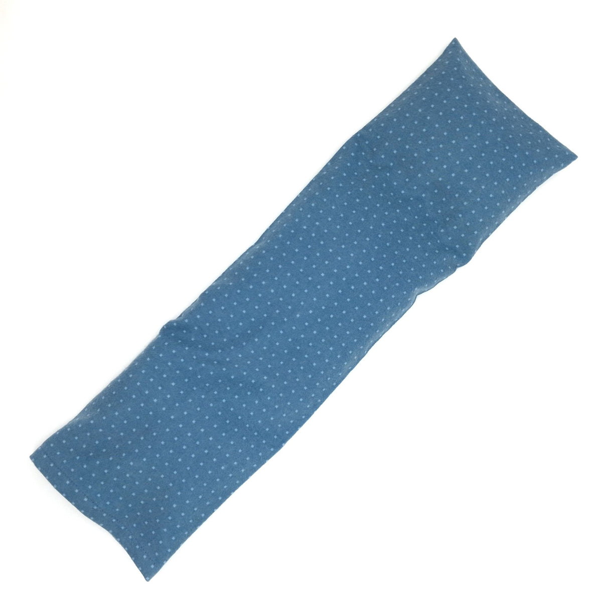 Large Microwavable Neck & Shoulder Wrap, Denim Blue Flannel, Removable Washable Cover, Hot & Cold Therapy