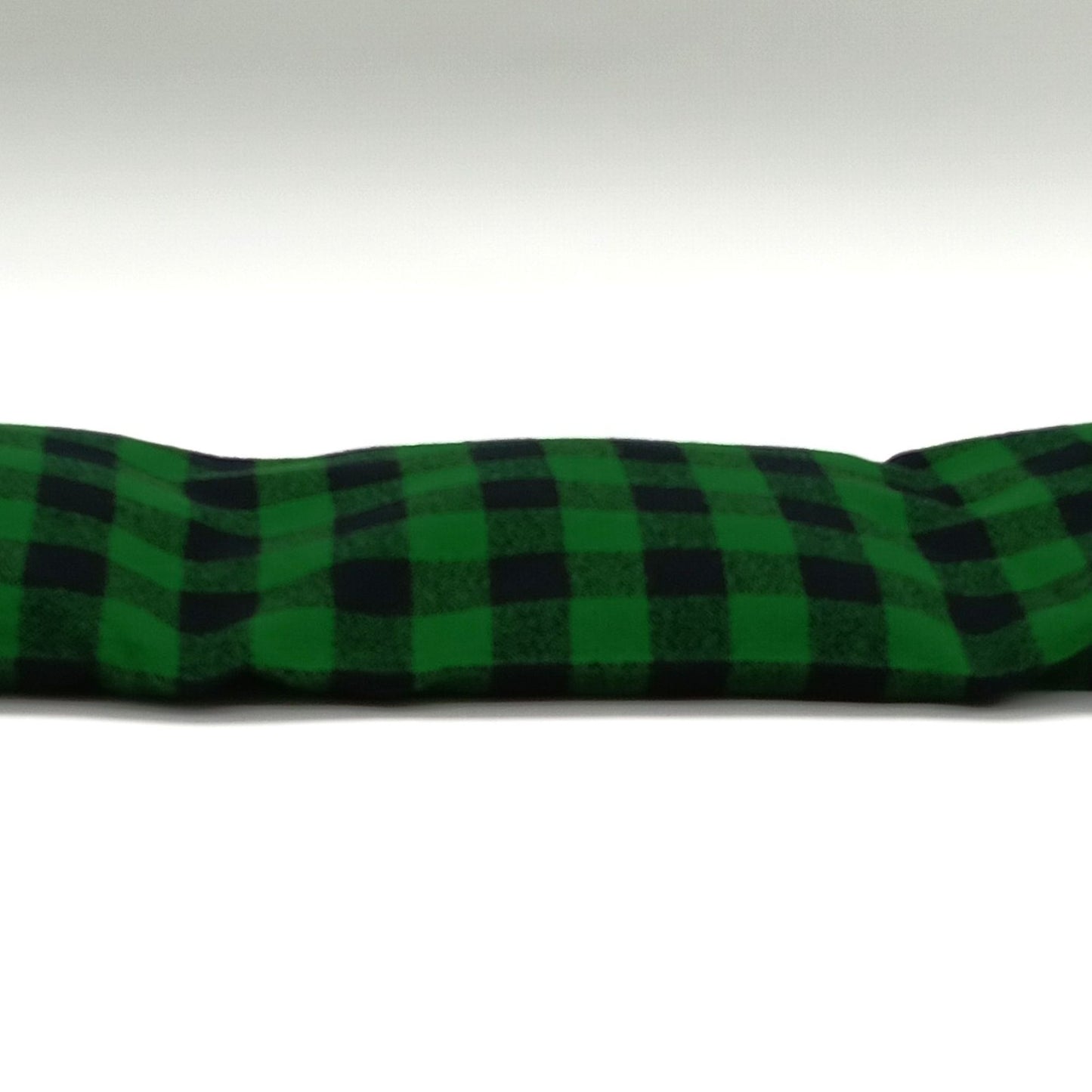 Microwavable Heat Pack, Green and Black Plaid Flannel Cold Pack