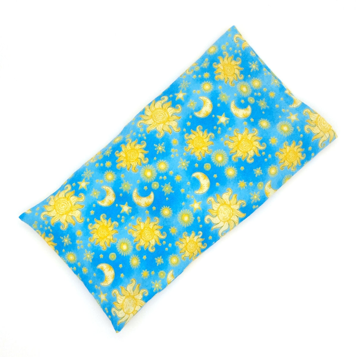 Microwavable Rice Heat Pack, Washable Celestial Flannel Cover, Hot & Cold Therapy, Handmade Self-Care Gift