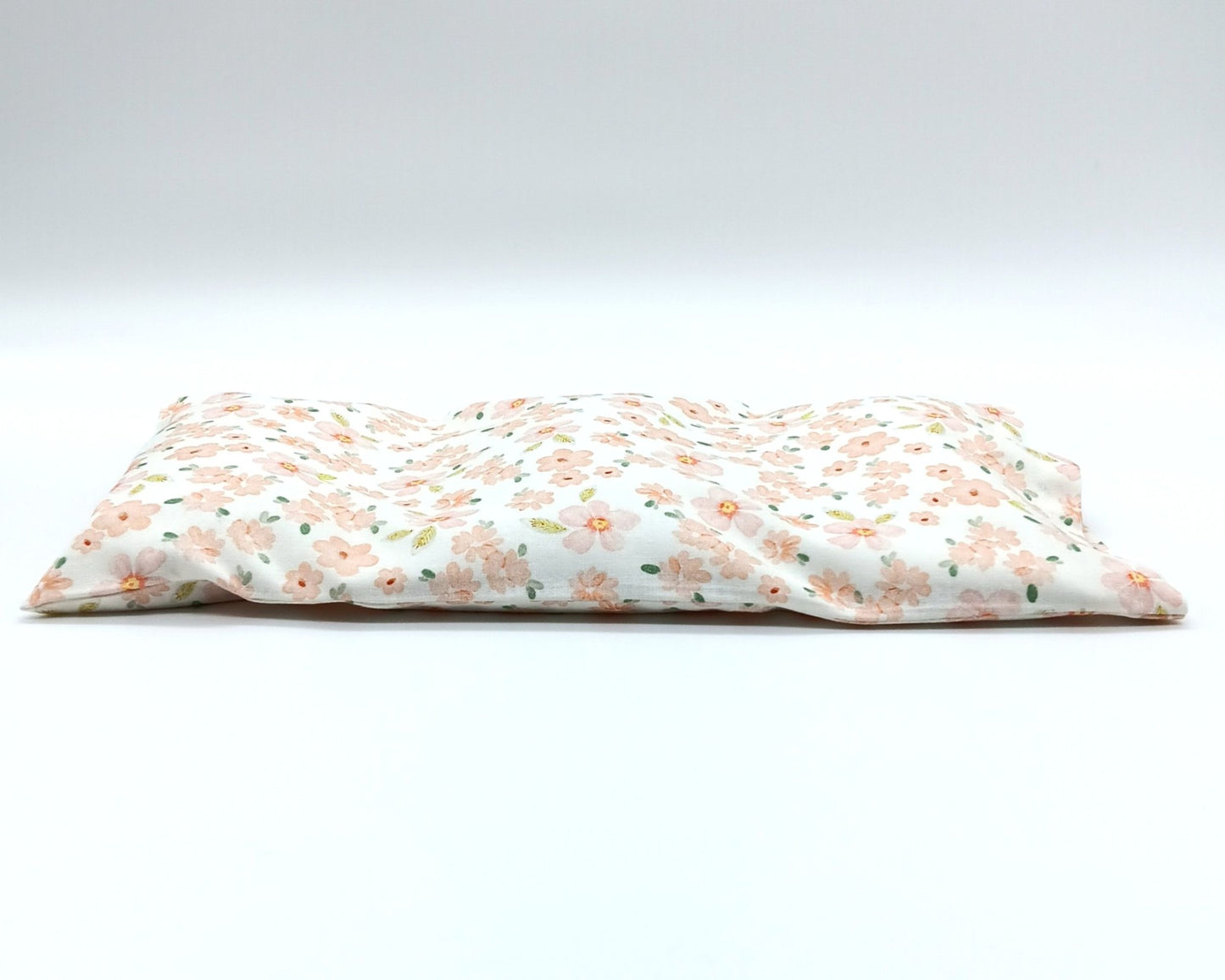 Heat Pack for Hands Knees Shoulders, Washable Peach Floral Cover, 12 by 7 inch Cold Pack