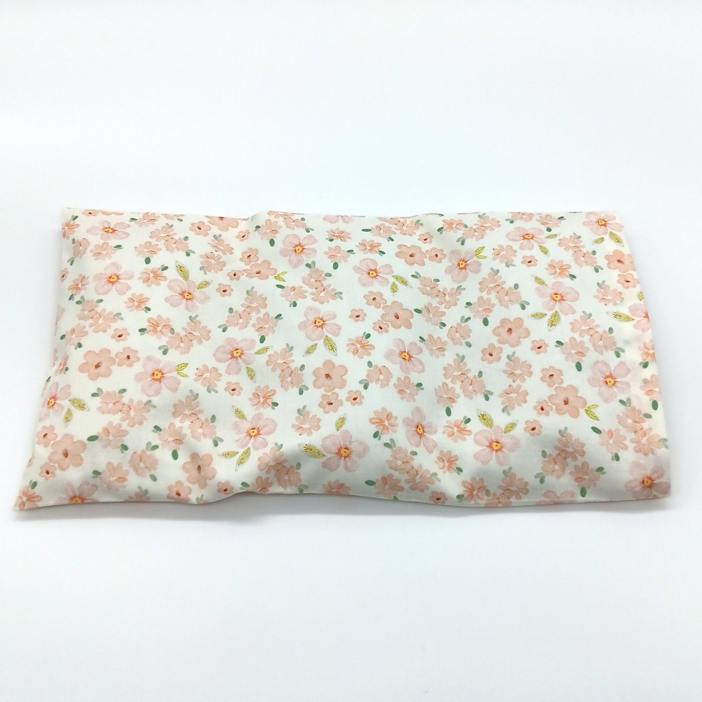 Heat Pack for Hands Knees Shoulders, Washable Peach Floral Cover, 12 by 7 inch Cold Pack
