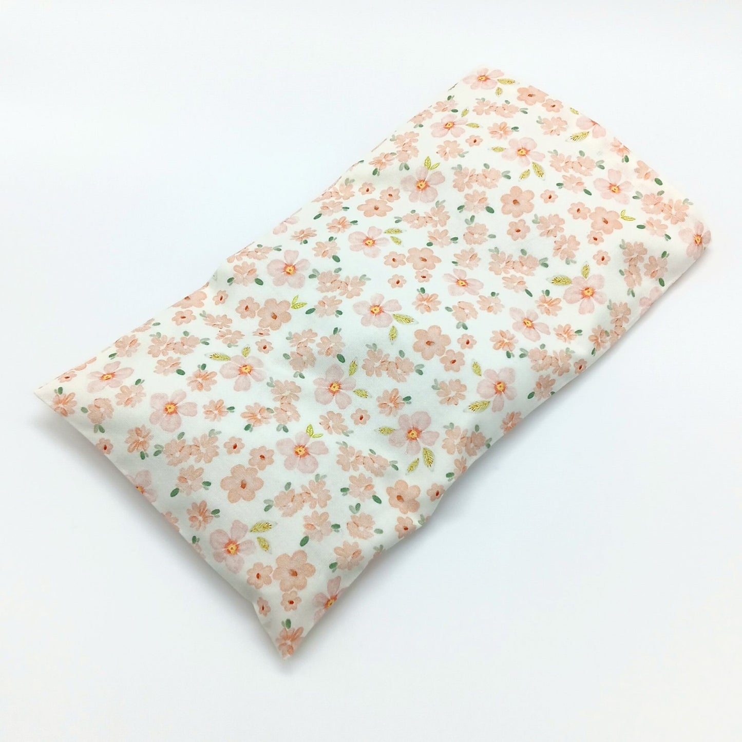 Heat Pack for Hands Knees Shoulders, Washable Peach Floral Cover, 12 by 7 inch Cold Pack