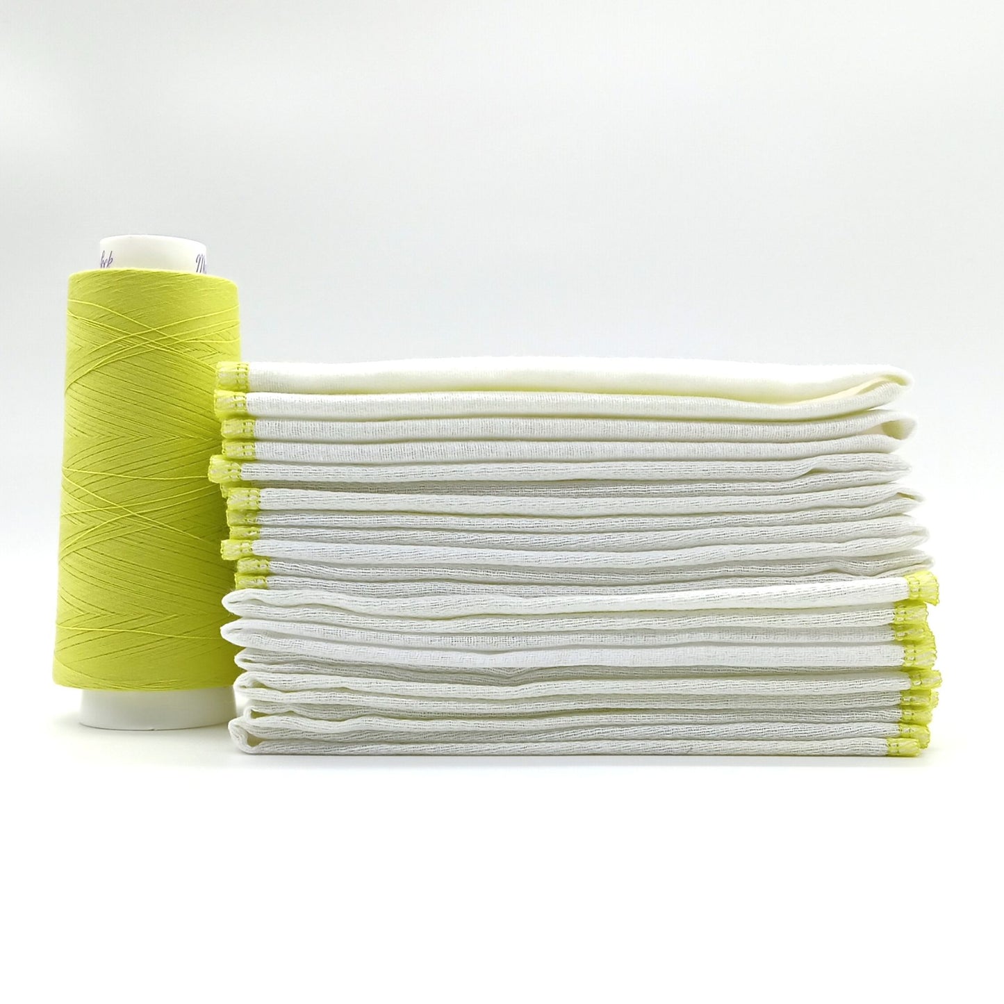 Reusable Paperless Towels, 15 Colorful Border Stitching Choices, Bird's Eye Cotton