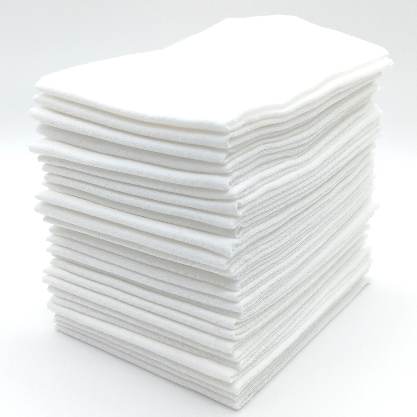 Reusable Paperless Towel, Handmade, All White Bird's Eye Cotton