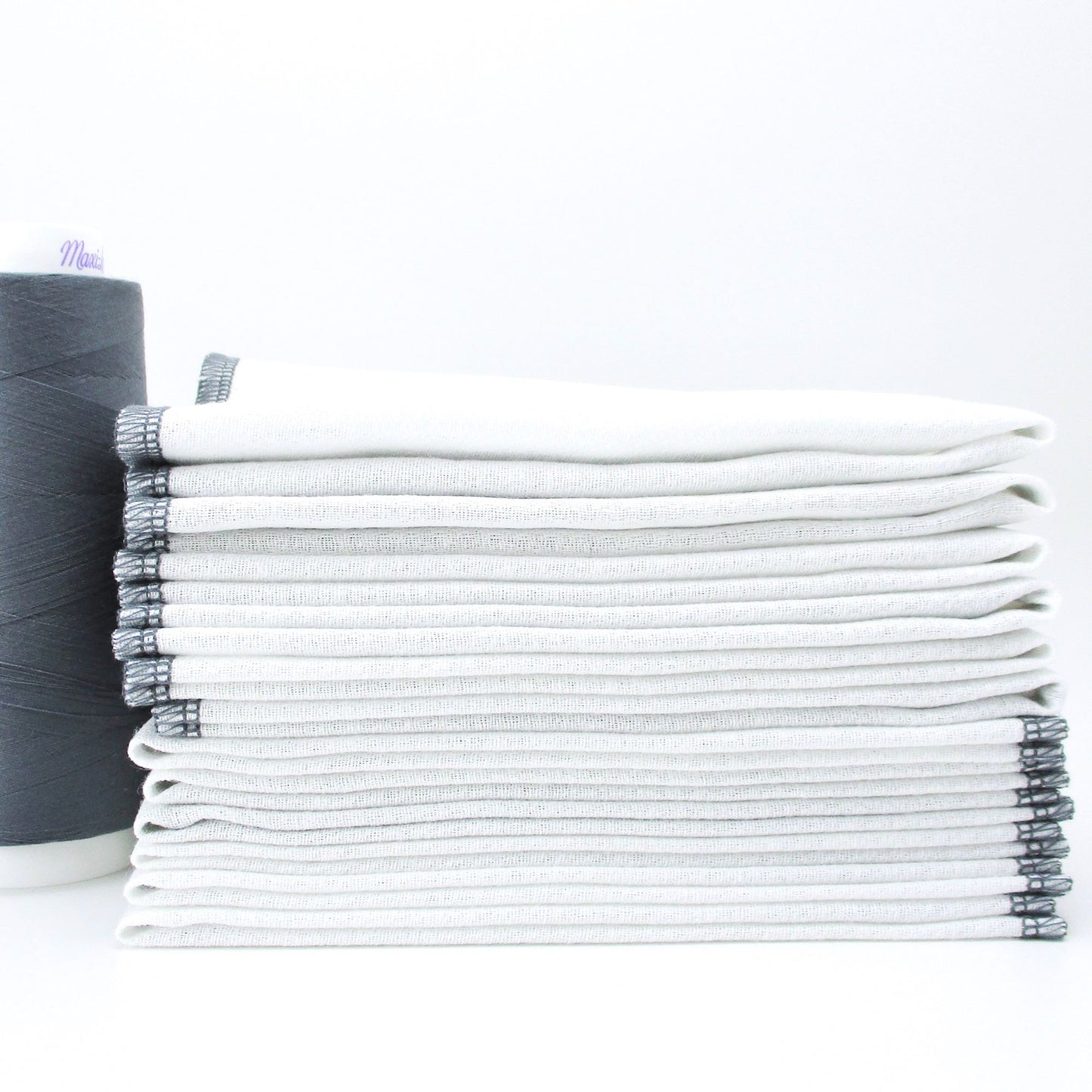 Reusable Paperless Towels, 15 Colorful Border Stitching Choices, Bird's Eye Cotton