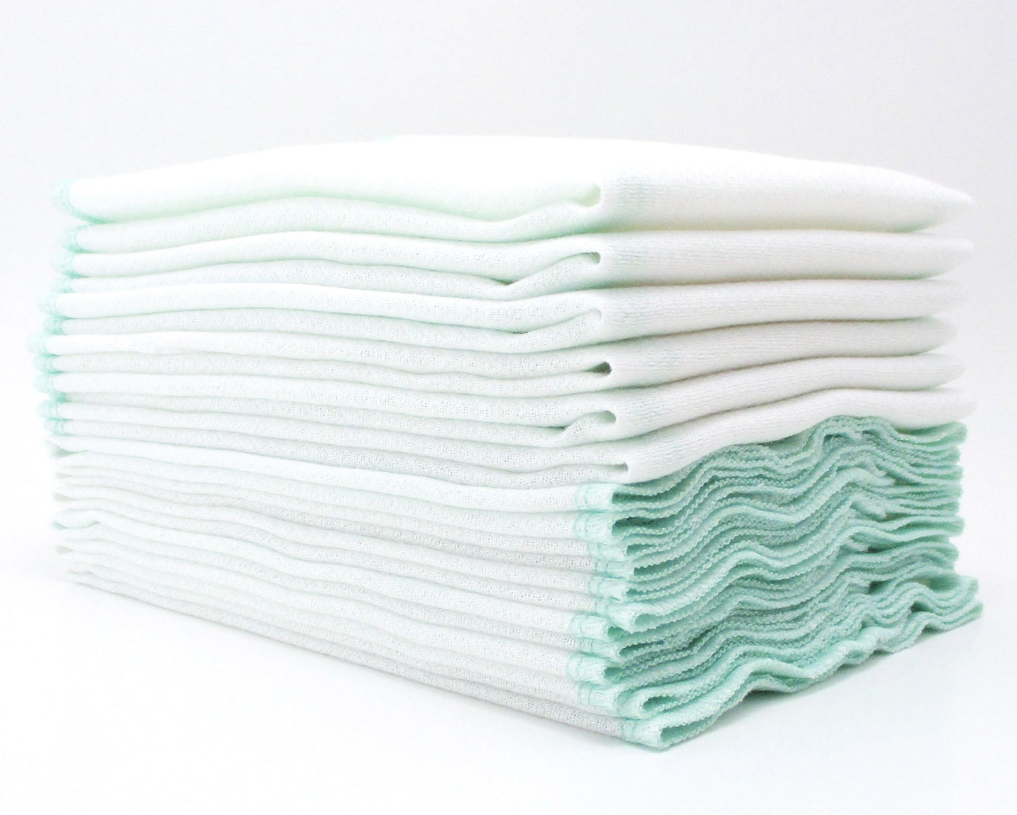 Reusable Paperless Towels, 15 Colorful Border Stitching Choices, Bird's Eye Cotton