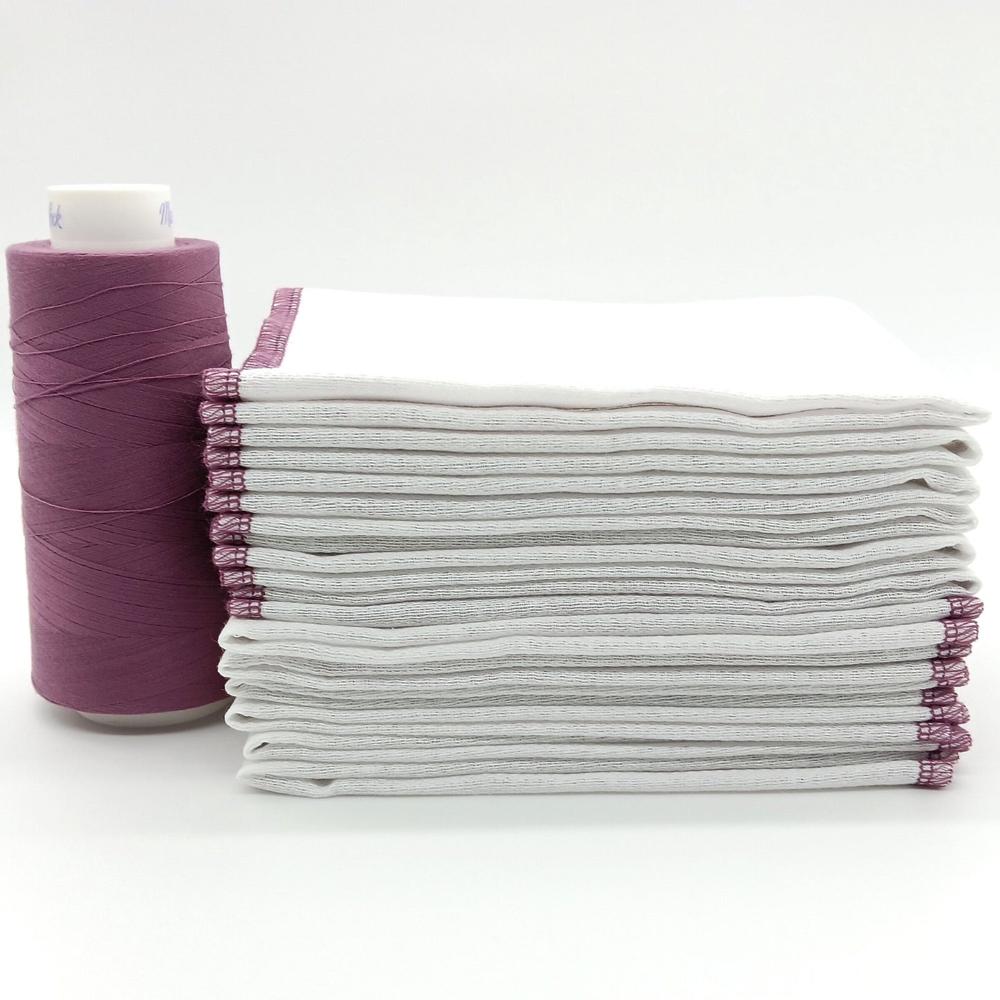 Reusable Paperless Towels, 15 Colorful Border Stitching Choices, Bird's Eye Cotton