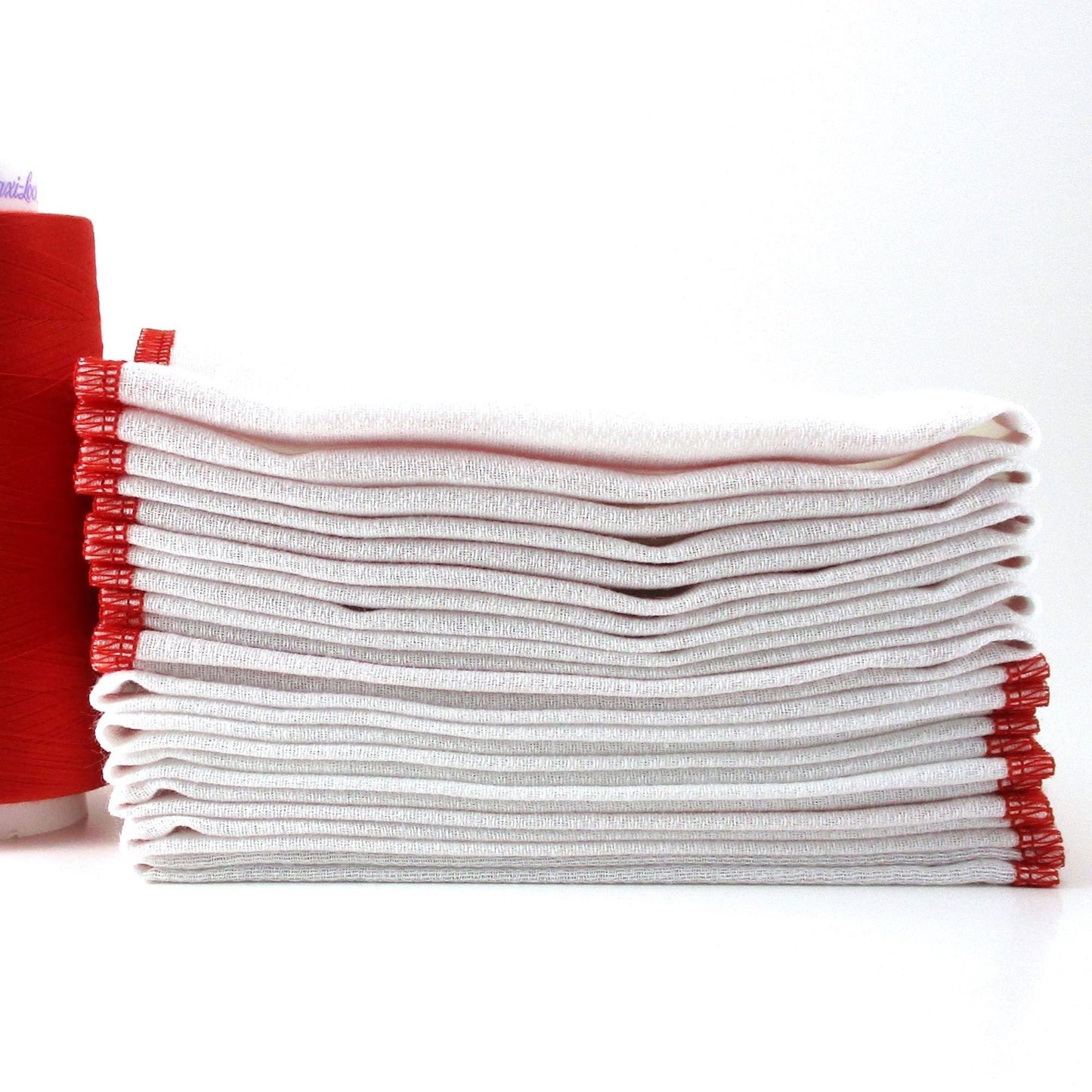 Reusable Paperless Towels, 15 Colorful Border Stitching Choices, Bird's Eye Cotton