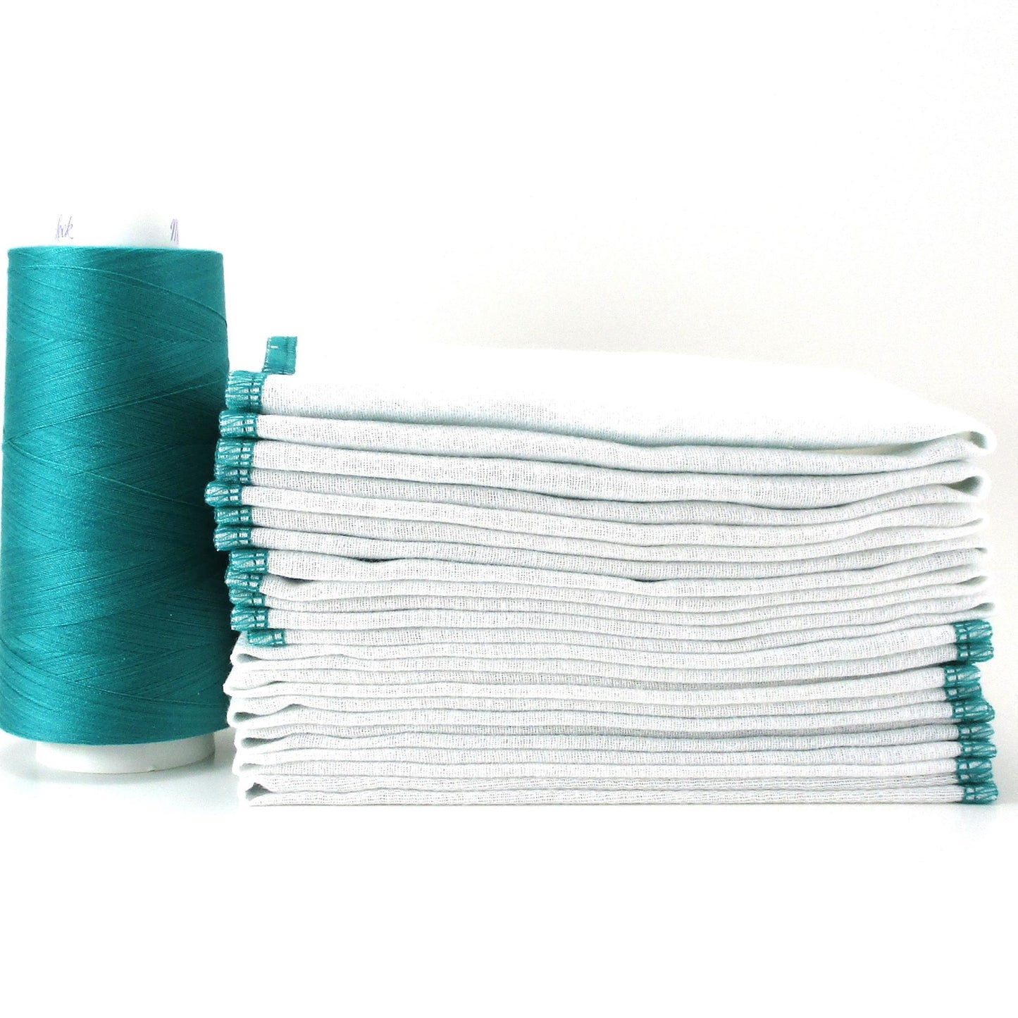 Reusable Paperless Towels, 15 Colorful Border Stitching Choices, Bird's Eye Cotton