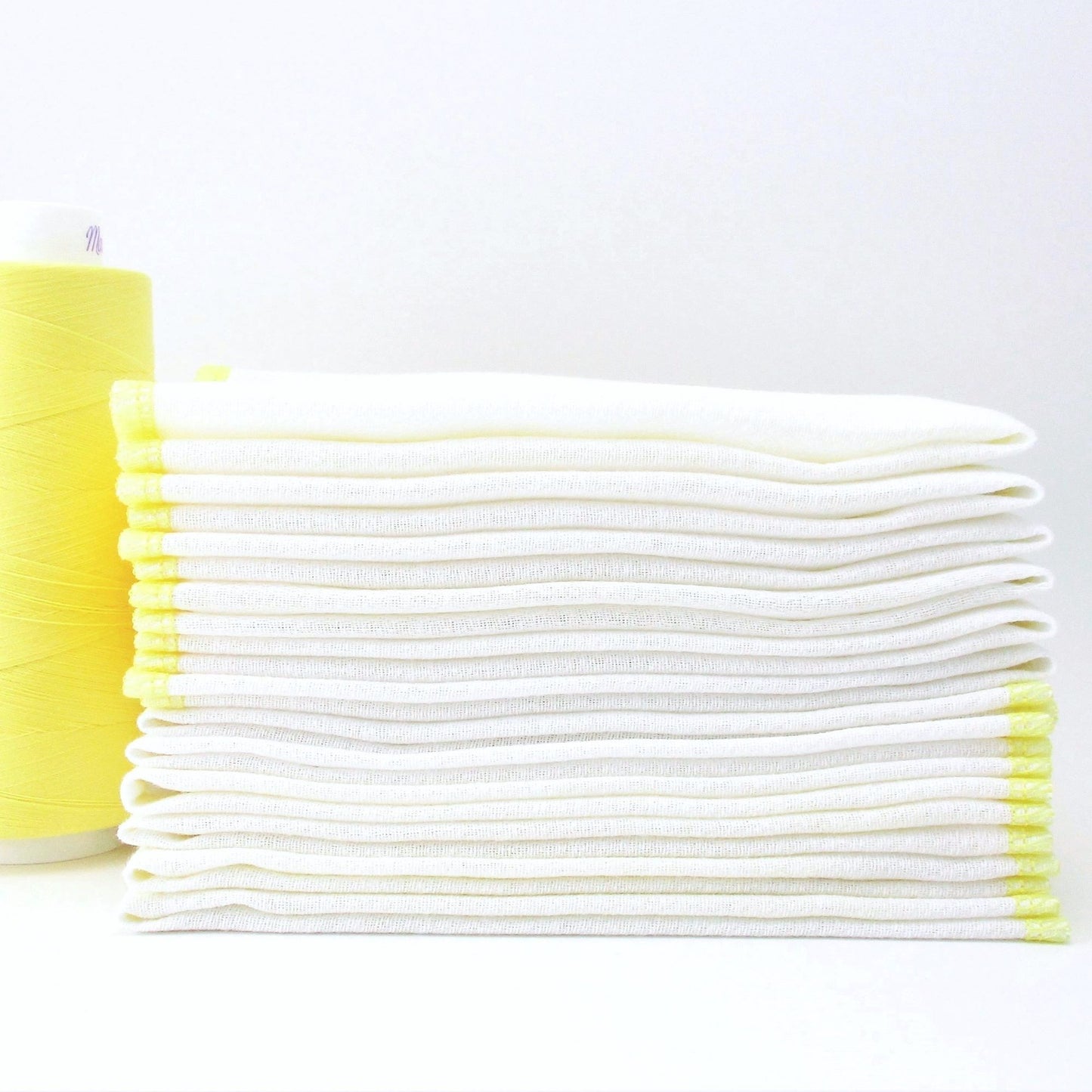 Reusable Paperless Towels, 15 Colorful Border Stitching Choices, Bird's Eye Cotton