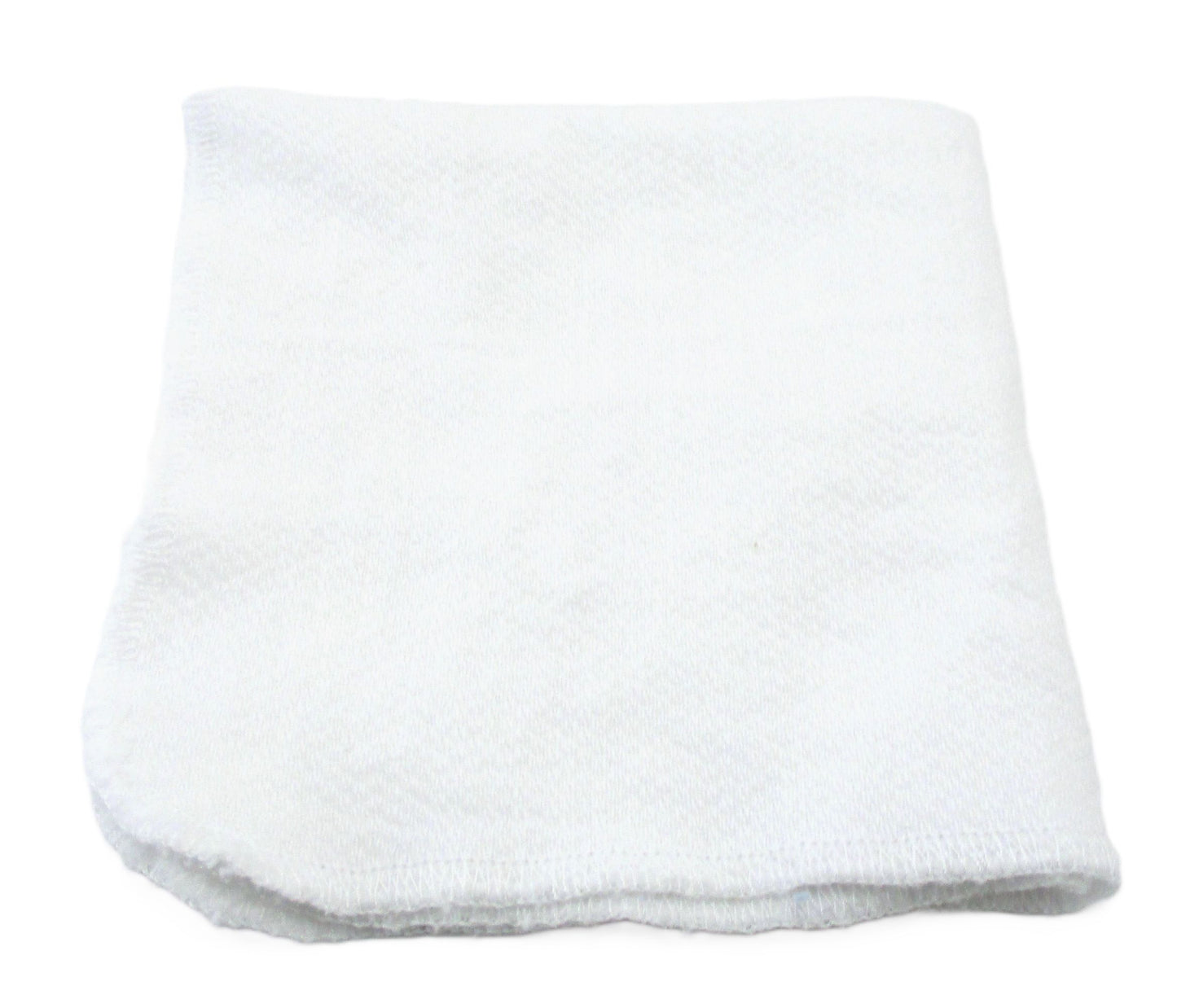 Reusable Paperless Towel, Handmade, All White Bird's Eye Cotton